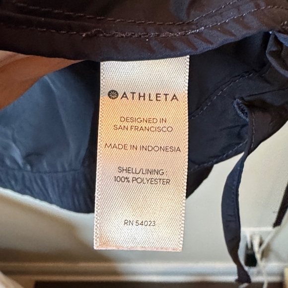 Like New Athleta Navy Windbreaker Long Jacket S/M - Picture 4 of 7